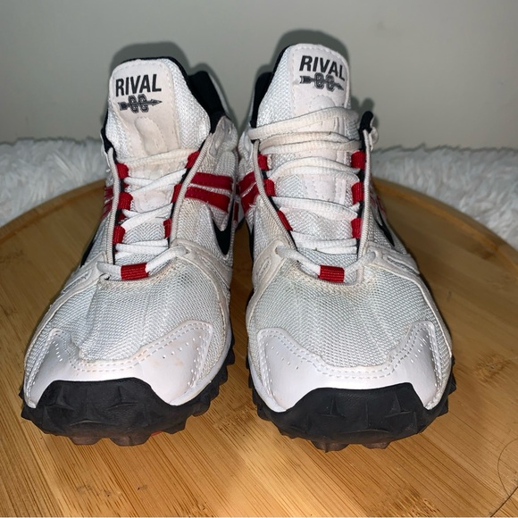 Nike Rival XC Mens Size 6.5 US Sneaker Track & Field Running White Red Black - Picture 4 of 8